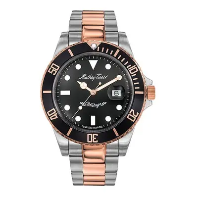 Mathey-Tissot Gent's Rolly Quartz with Two Tone Stainless Steel Bracelet