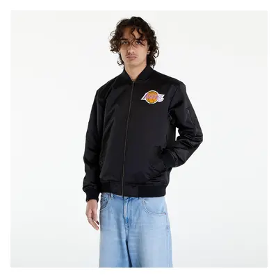 Kurtka Mitchell & Ness NBA Lightweight Satin Bomber Vintage Logo Lakers Black