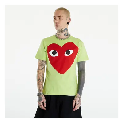 T-shirt Comme des Garçons PLAY Short Sleeve Logo Print T-Shirt UNISEX Green