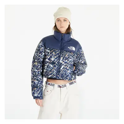 Kurtka The North Face Nuptse Short Jacket Dusty Periwinkle Water Distortion Small Print/ Summit 