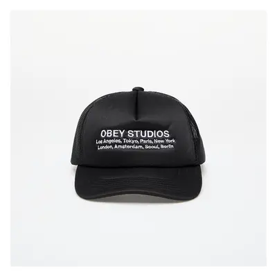 Czapka OBEY Studios Trucker Black