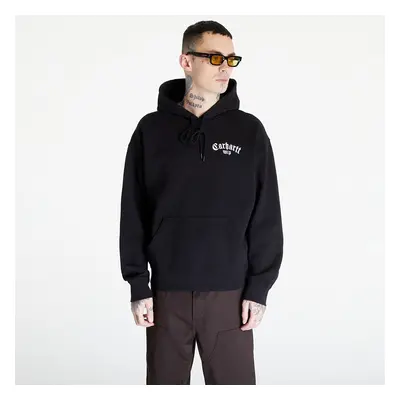 Bluza Carhartt WIP Hooded Onyx Script Sweat UNISEX Black/ White