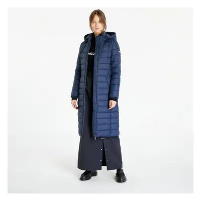 Płaszcz Tommy Jeans Tjw Basic Hooded Coat Blue