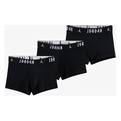 Jordan Mens Flight Cotton 3-Pack Trunk Black