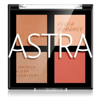 Astra Make-up Romance Palette paletka do konturowania twarzy do twarzy odcień Pink Romance