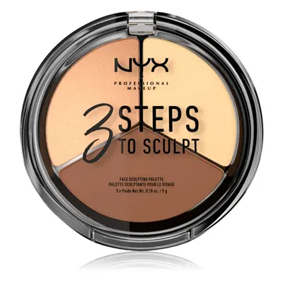 NYX Professional Makeup Steps To Sculpt paletka do konturowania twarzy odcień Fair