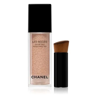 Chanel Les Beiges Water-Fresh Tint lekki podkład nawilżający z aplikatorem odcień Light Deep