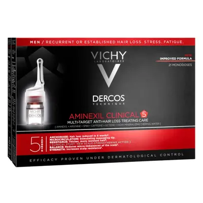 Vichy Dercos Aminexil Clinical pielęgnacja punktowa przeciw wypadaniu włosów dla mężczyzn