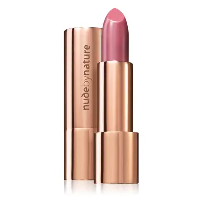 Nude by Nature Moisture Shine błyszcząca szminka o działaniu nawilżającym odcień Bare Pink