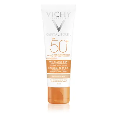 Vichy Capital Soleil tonująca pielęgnacja przeciw plamom pigmentacyjnym 3w1 SPF Tinted