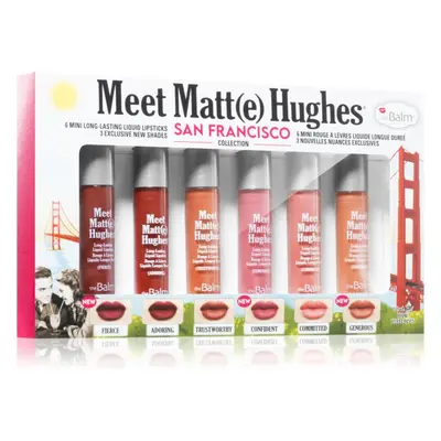 theBalm Meet Matt(e) Hughes Mini Kit San Francisco zestaw pomadek w płynie dla długotrwałego efe