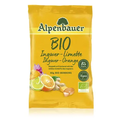 Alpenbauer BIO Imbir – pomarańcza – limonka cukierki w jakości BIO