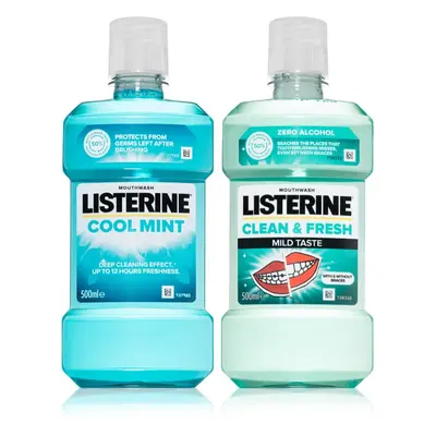 Listerine Duopack płyn do płukania ust wygodne opakowanie