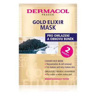 Dermacol Gold Elixir maseczka do twarzy z kawiorem