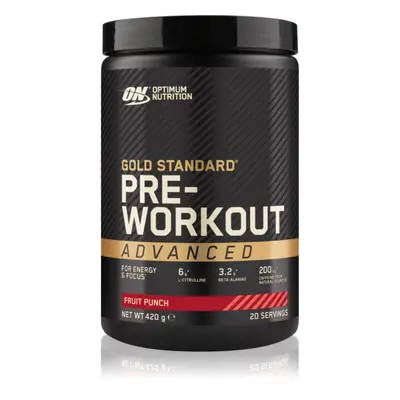 Optimum Nutrition Gold Standard Pre Workout Advanced zwiększenie wydolności fizycznej z kofeiną 