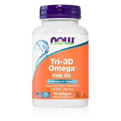 NOW Foods Tri-3D Omega kapsułki dla prawidłowego funkcjonowania układu krążenia