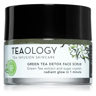 Teaology Cleansing Green Tea Detox Face Scrub peeling cukrowy delikatnie oczyszczający i odżywia