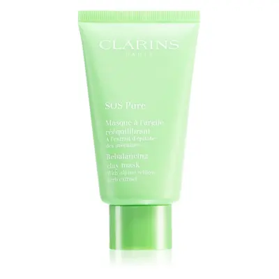 Clarins SOS Pure Rebalancing Clay Mask maseczka z glinki do skóry tłustej i mieszanej