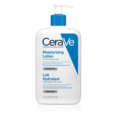 CeraVe Moisturizers Lotion mleczko nawilżające do twarzy i ciała do skóry suchej i bardzo suchej