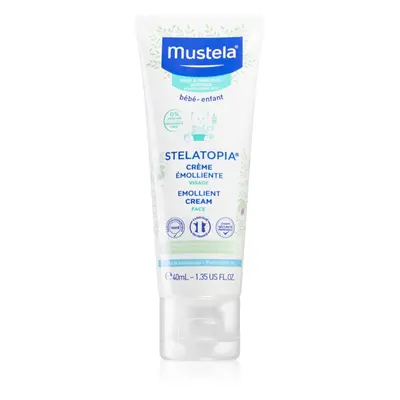 Mustela Bébé Stelatopia zmiękczający krem do twarzy dla dzieci od urodzenia