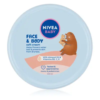 NIVEA BABY Soft krem nawilżający do twarzy i ciała