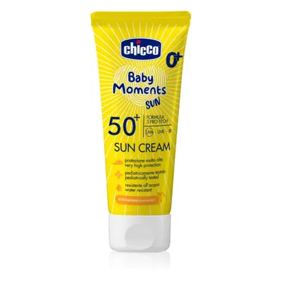 Chicco Baby Moments Sun krem do opalania SPF 50+ dla dzieci od urodzenia