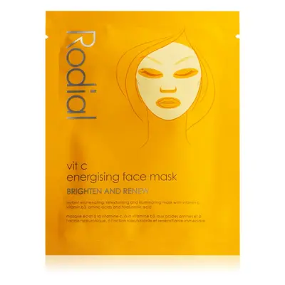 Rodial Vit C Energising Face Mask maseczka w płachcie rozjaśniająca i nadająca skórze witalność 