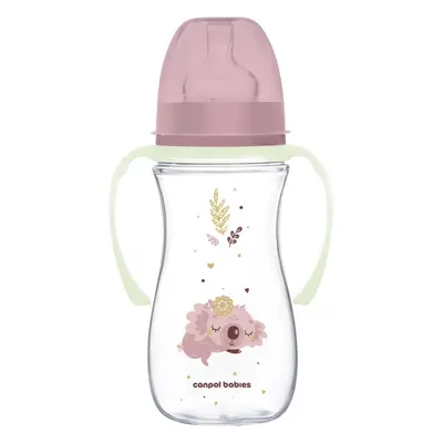 Canpol babies EasyStart Sleepy Koala butelka dla niemowląt m+ Pink