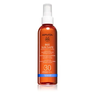 Apivita Bee Sun Safe Satin Touch Oil SPF30 olejek do opalania SPF