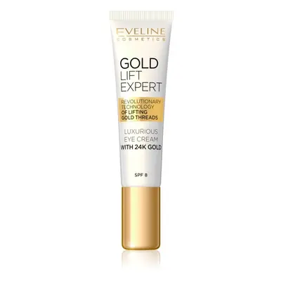 Eveline Cosmetics Gold Lift Expert luksusowy krem do oczu i powiek z 24-karatowym złotem (SPF 8)