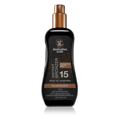 Australian Gold Spray Gel Sunscreen With Instant Bronzer spray brązujący SPF