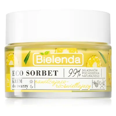 Bielenda Eco Sorbet Pineapple nawilżająco-rozświetlający krem do twarzy