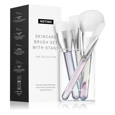 Notino Spa Collection Skincare brush set with stand zestaw pędzli do pielęgnacji skóry