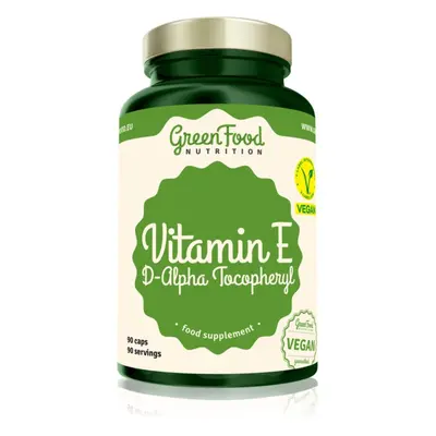 GreenFood Nutrition Vitamin E D-Alpha Tocopheryl kapsułki z witaminą E