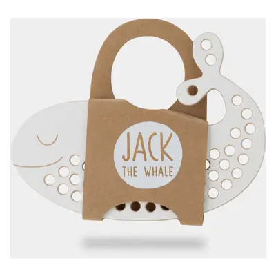 Milin Big Wooden Lacing Toy Whale Jack zabawka edukacyjna cm x 19,5 cm x 0,7 cm