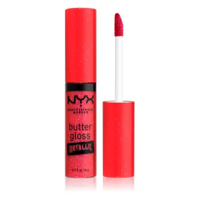 NYX Professional Makeup Butter Gloss Metallic metaliczny błyszczyk do ust odcień Blood