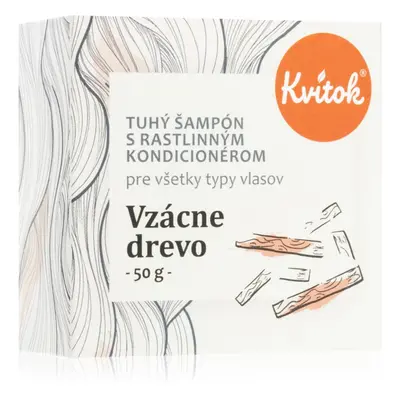 Kvitok Rare wood szampon w kostce dla ciemnych włosów