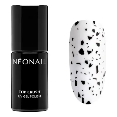 NEONAIL Top Crush lakier nawierzchniowy do paznokci z użyciem lampy UV/LED odcień Black Gloss