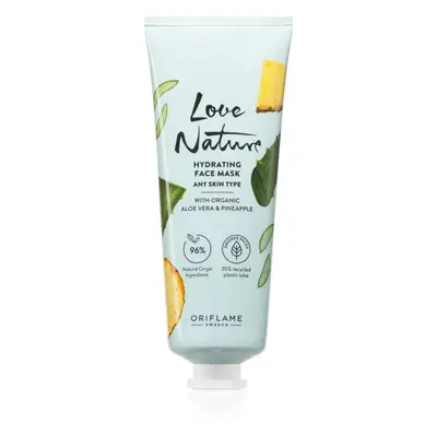 Oriflame Love Nature Organic Aloe Vera & Pineapple maseczka nawilżająca do twarzy