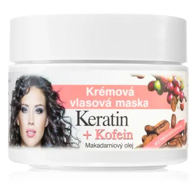 Bione Cosmetics Keratin + Kofein kremowa maseczka do włosów