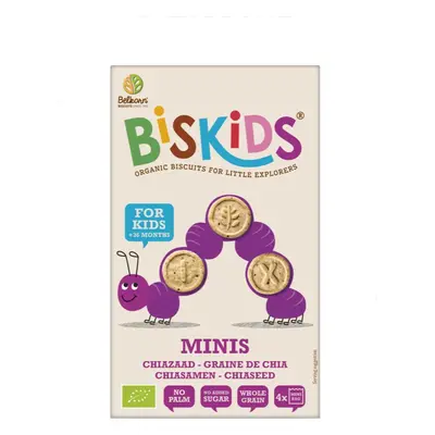 Belkorn Biskids Minis mini ciastka z nasionami chia