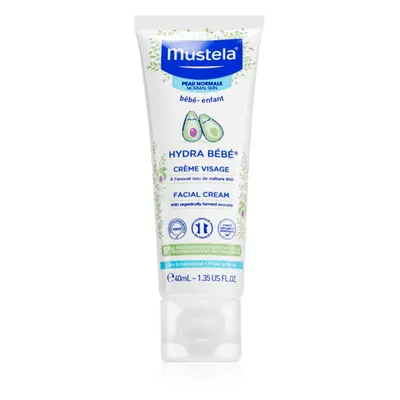 Mustela Bébé Hydra Bébé krem nawilżający do twarzy dla dzieci od urodzenia