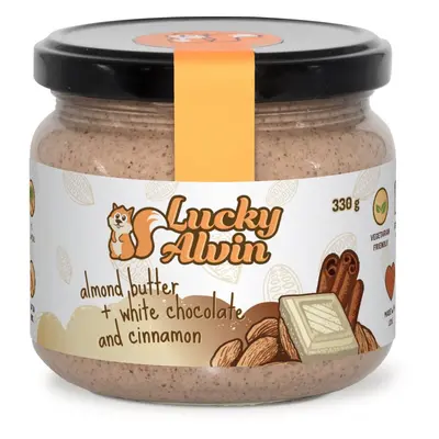 Lucky Alvin Almond Butter + White chocolate + Cinnamon masło orzechowe