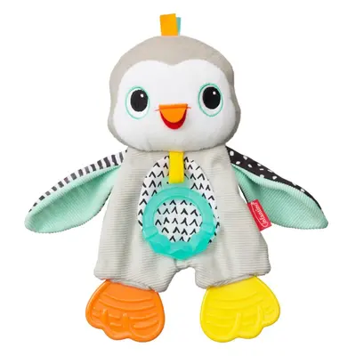 Infantino Cuddly Teether Penguin pluszowa zabawka z gryzakiem