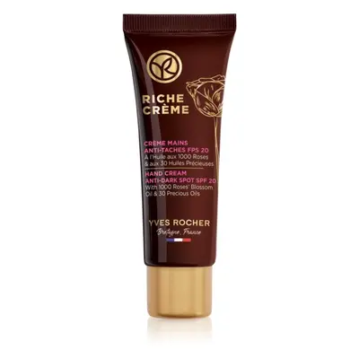 Yves Rocher Riche Créme krem do rąk przeciw przebarwieniom skóry SPF20