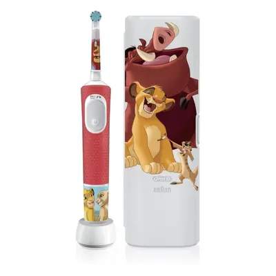 Oral B PRO Kids 3+ The Lion King elektryczna szczoteczka do zębów z futerałem dla dzieci