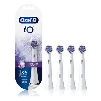Oral-B iO Radiant White końcówki wymienne do szczoteczki do zębów z włóknami wybielającymi Black