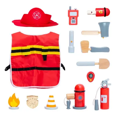 UMU Toys Firefighter set zabawka edukacyjna z drewna