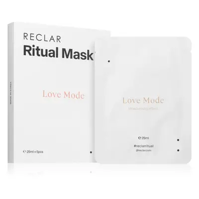 RECLAR Ritual Mask Love Mode jednorazowa maseczka do twarzy w płacie do wszystkich rodzajów skór