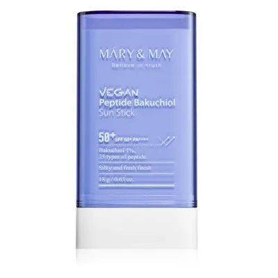 MARY & MAY Peptide Bakuchiol Sun Stick krem do opalania w sztyfcie o działaniu przeciwzmarszczko